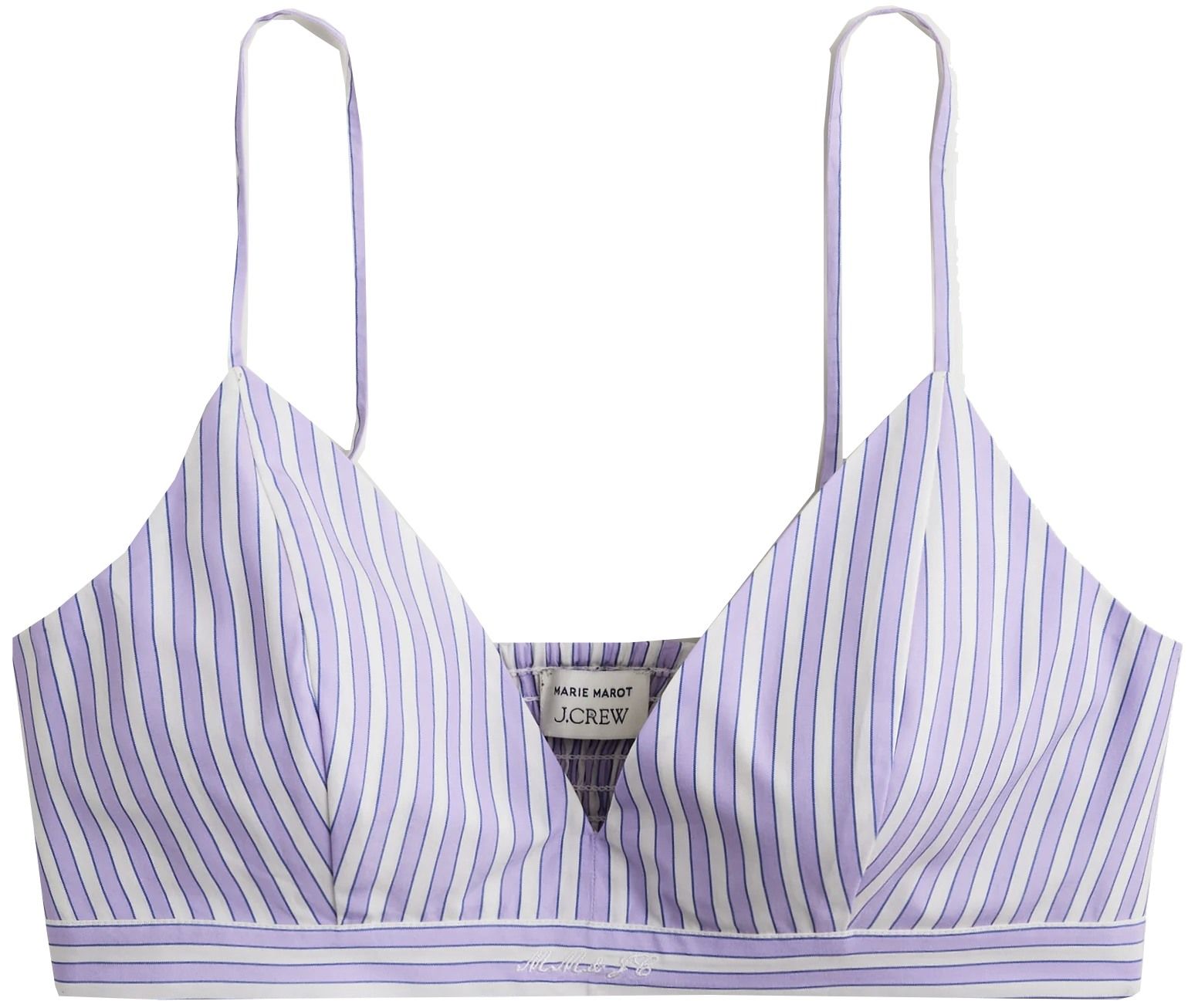 x Marie Marot Bralette (Purple Navy Stripe) | style