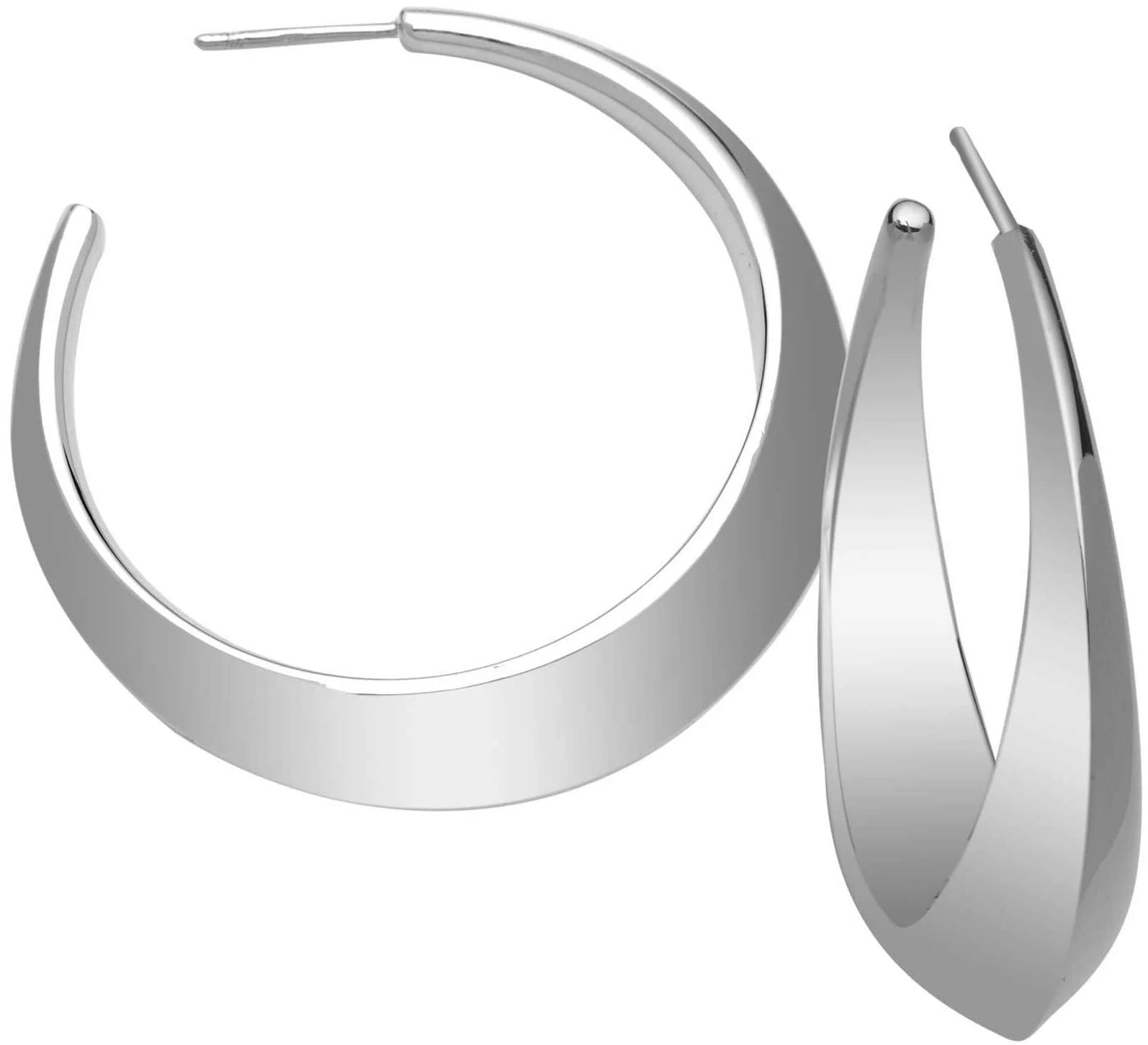 Shira Earrings (Silver, 2") | style