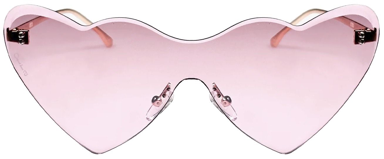 Hearts on Fire Sunglasses (Pink) | style