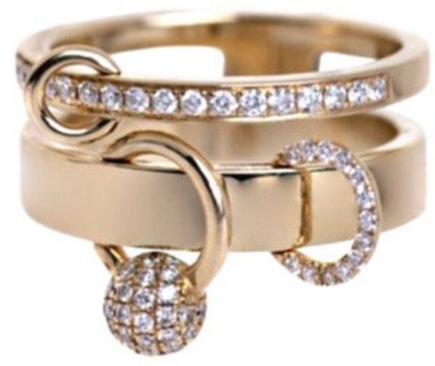 Double Piercing Ring (Gold) | style