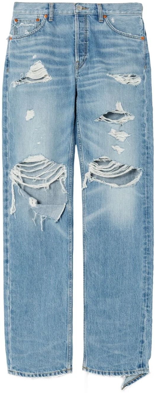 Loose Long Jeans (Ripped Faded) | style