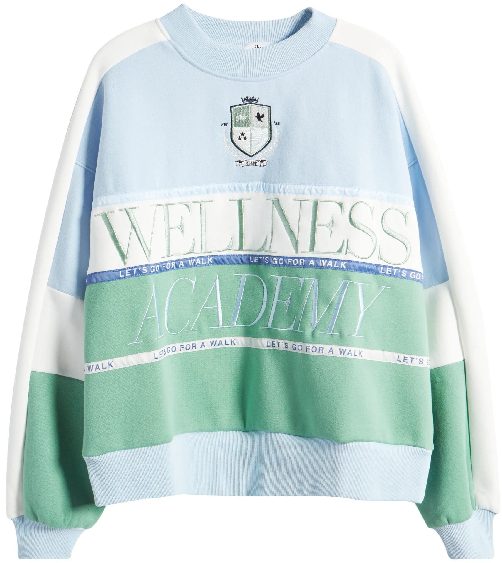 Varsity Wellness Sweatshirt (Blue Multi) | style
