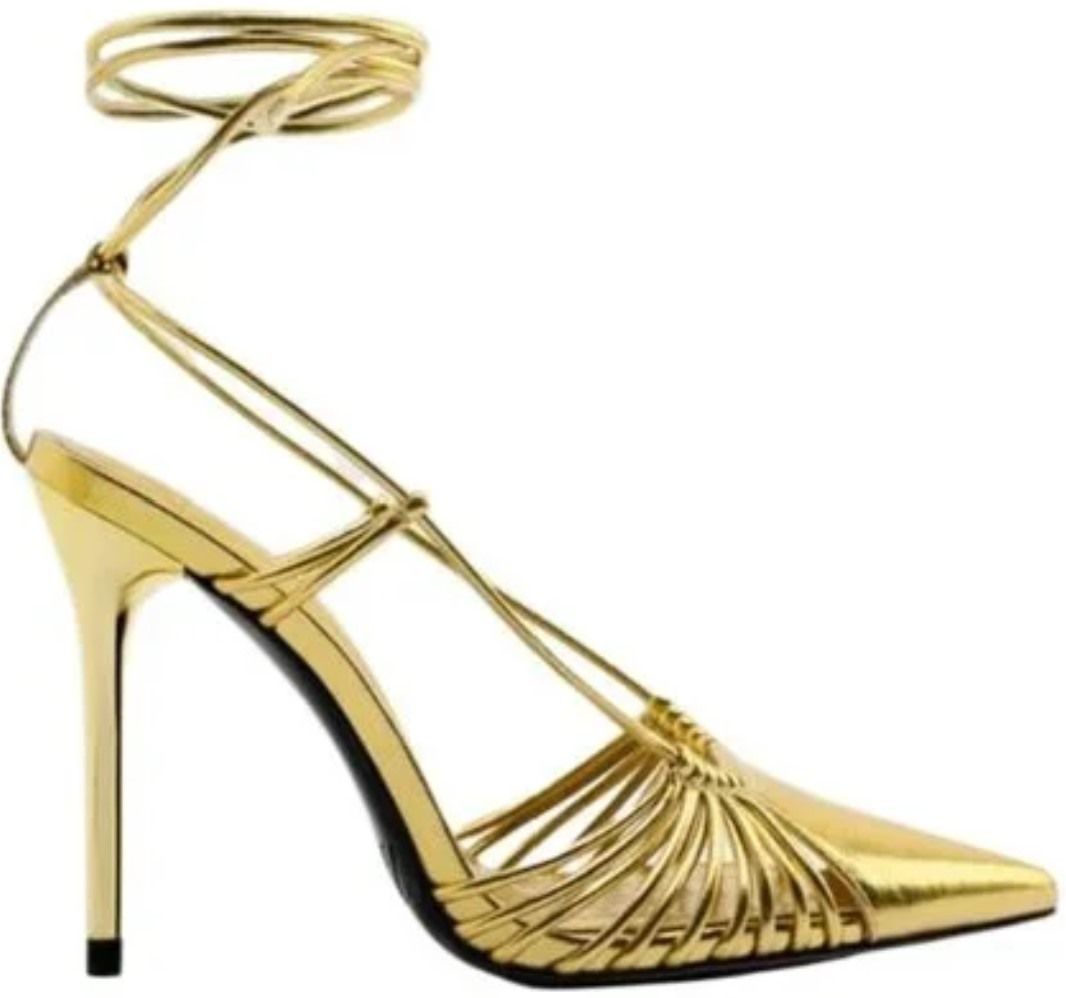 Sandals (Gold Lace Up) | style