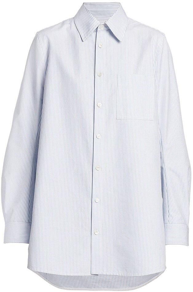 Shirt (Pale Blue White Striped) | style