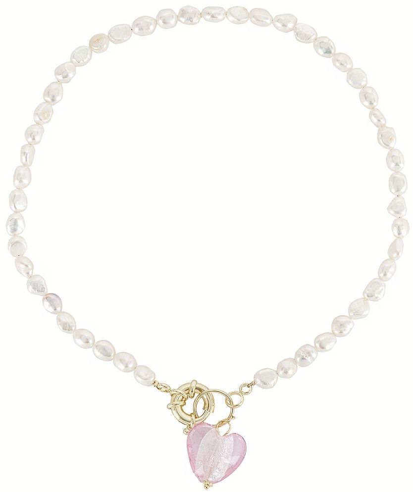 Lisa Necklace (Gold Pink) | style