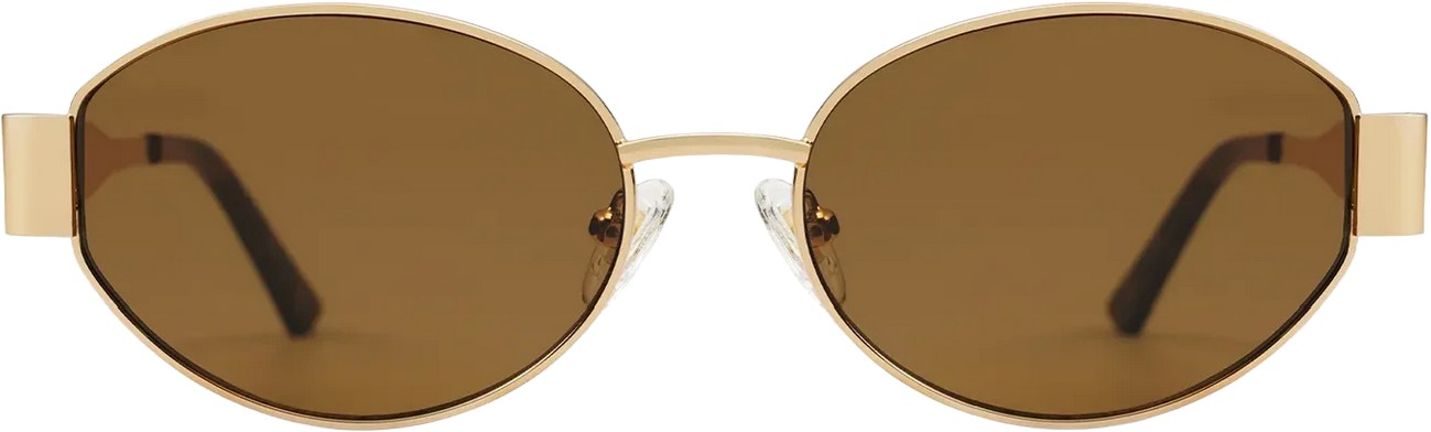 Sojos Gold Brown SJ1217 Sunglasses