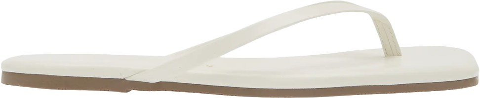 TKees Cream Square Lily Flip Flops