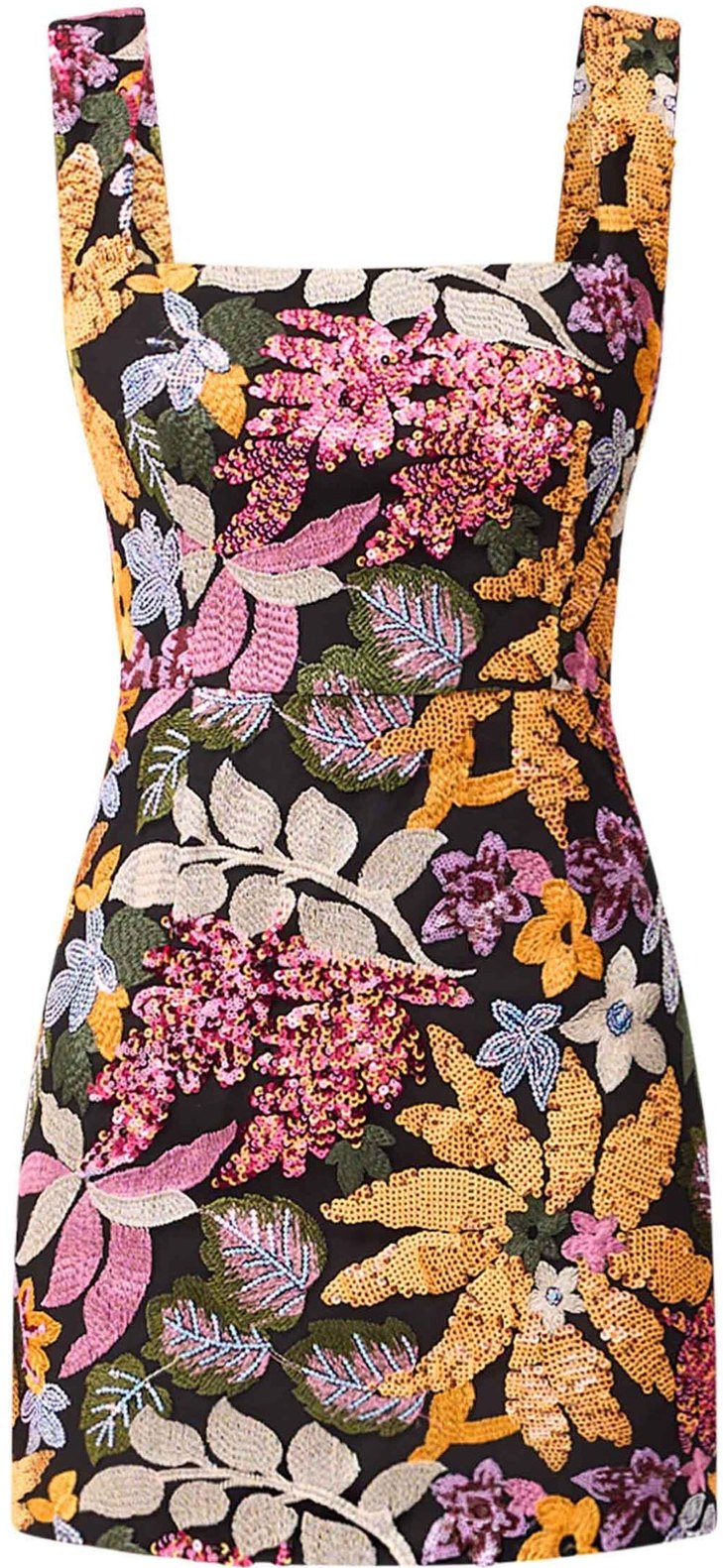 Elliatt Orange Floral Kiran Dress