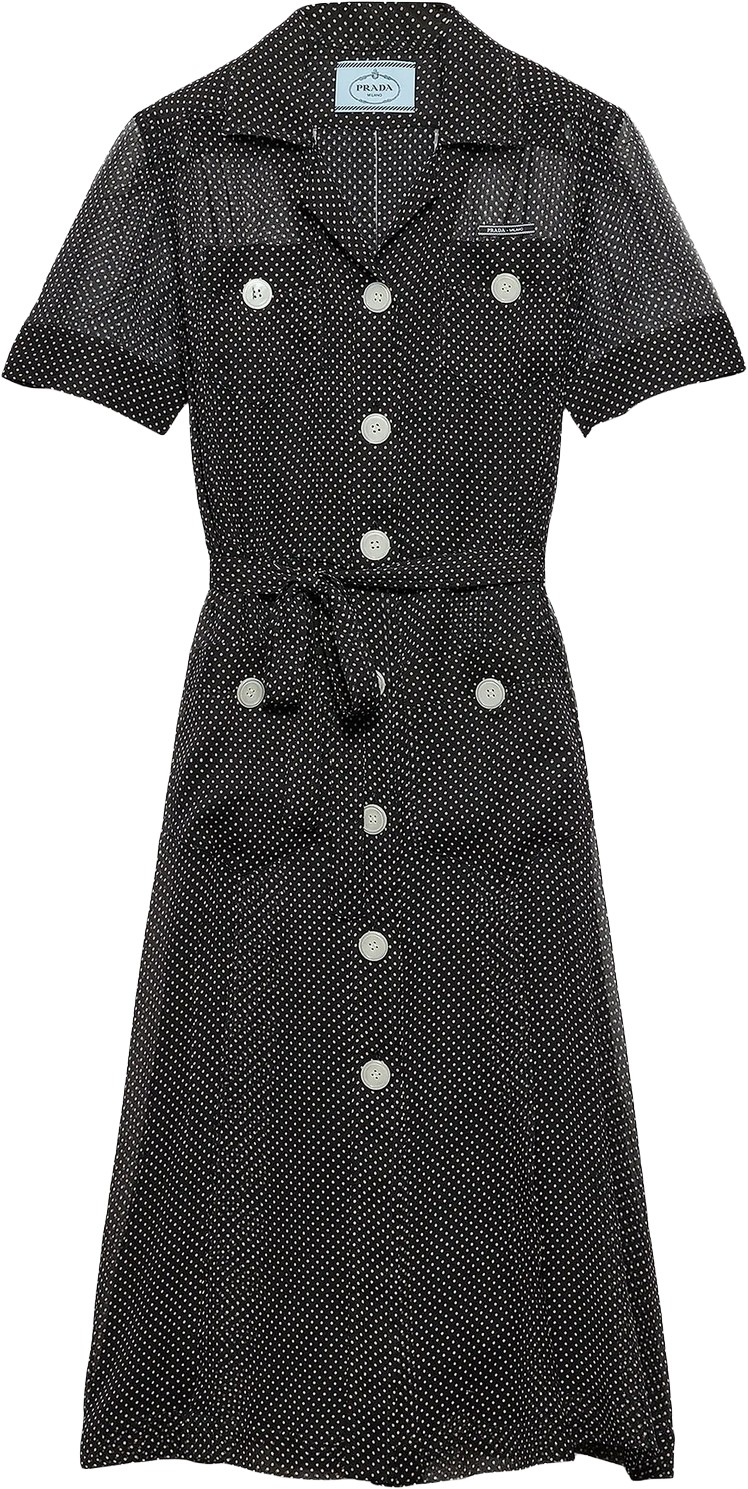 Prada-Black-Polka-Dot-Sheer-Dress