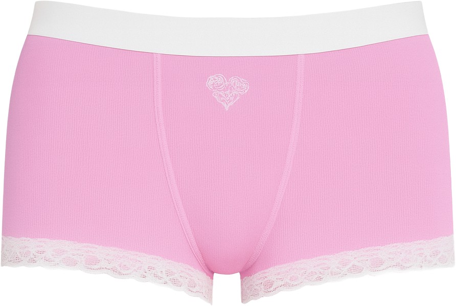 Auden-Pink-White-Lace-Boy-Shorts
