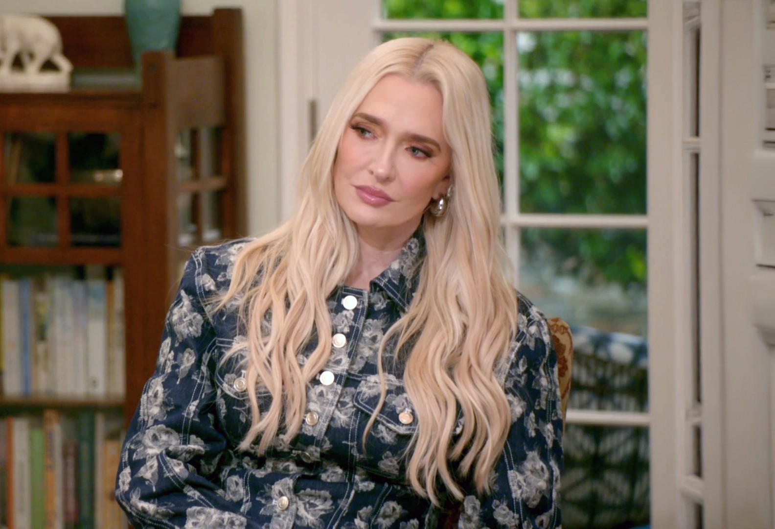 Erika Jayne The Real Housewives of Beverly Hills Denim Floral Set