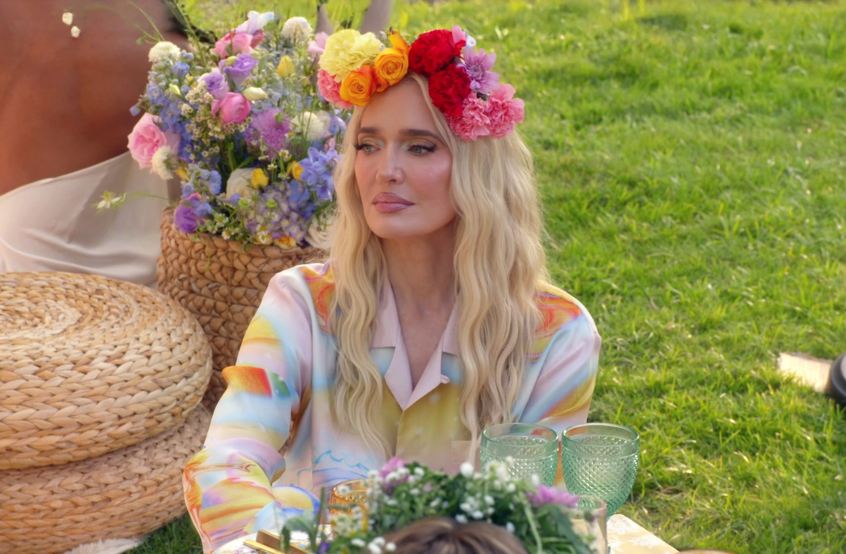 Erika Jayne The Realhousewives of Beverly Hills Pink Purple Print Set