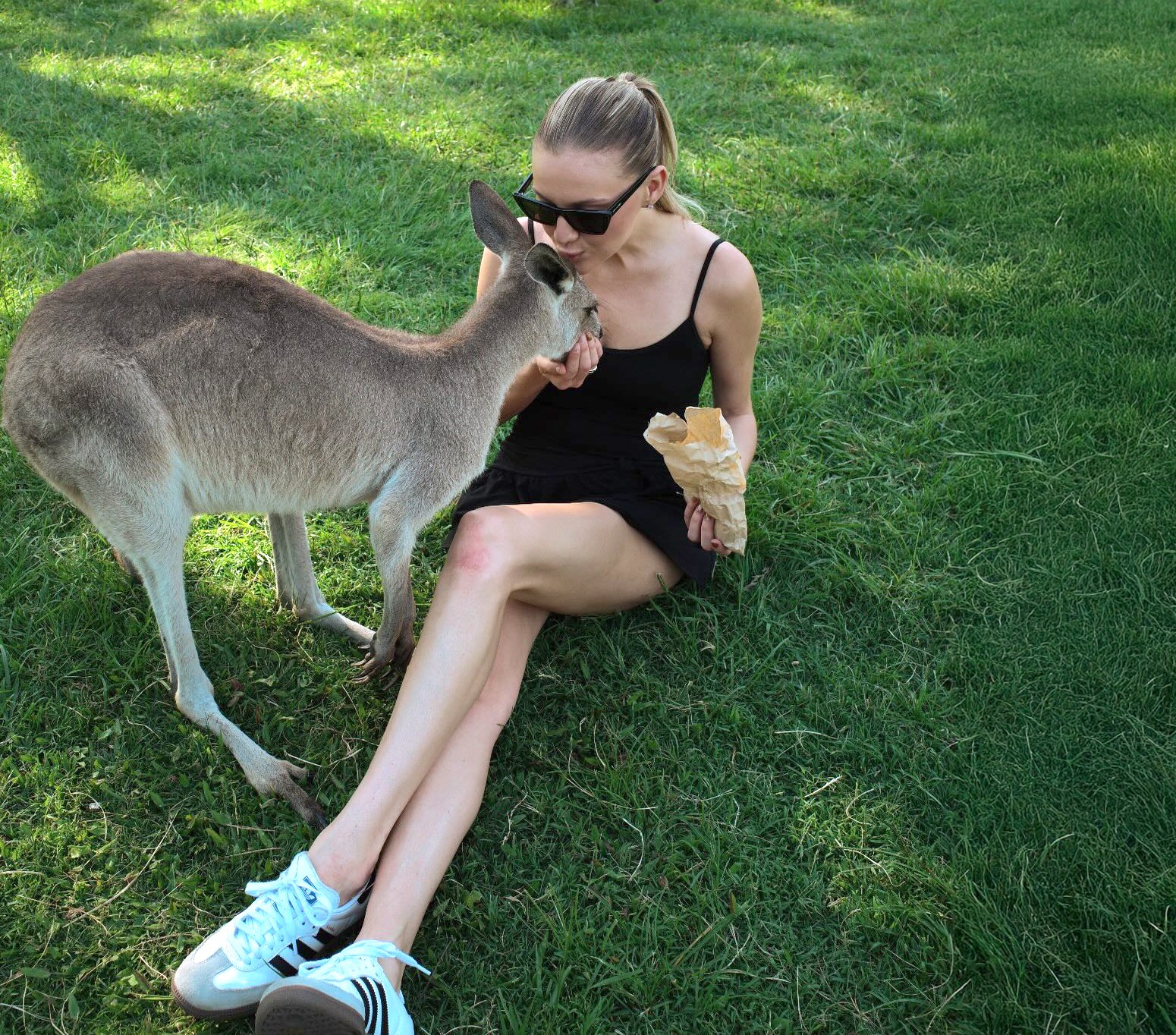 Kelsea Ballerini Adidas Black White OG Samba Sneakers