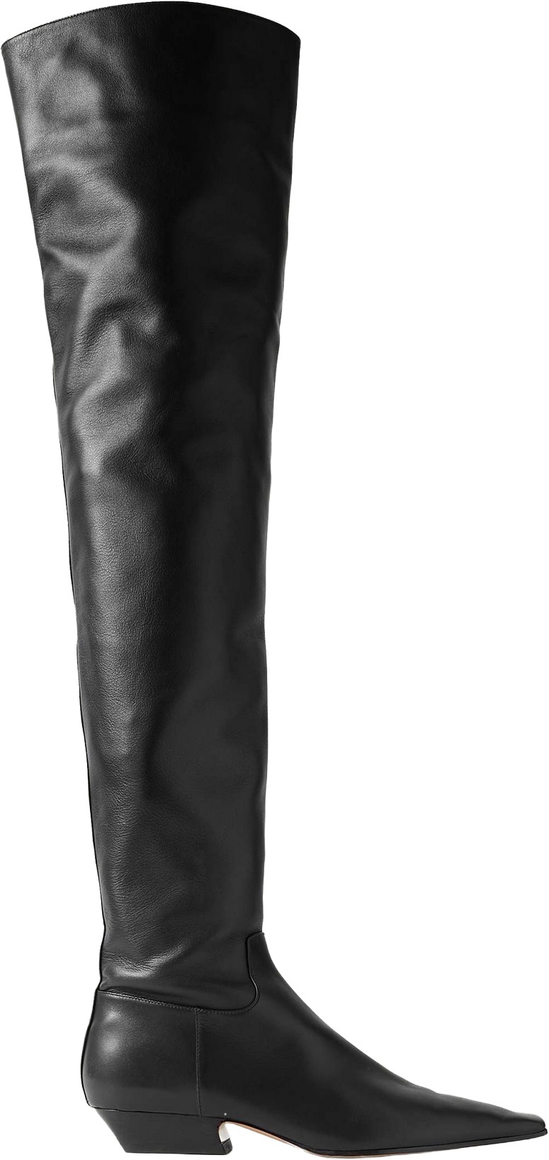 Khaite-Marfa-Black-Leather-Boots