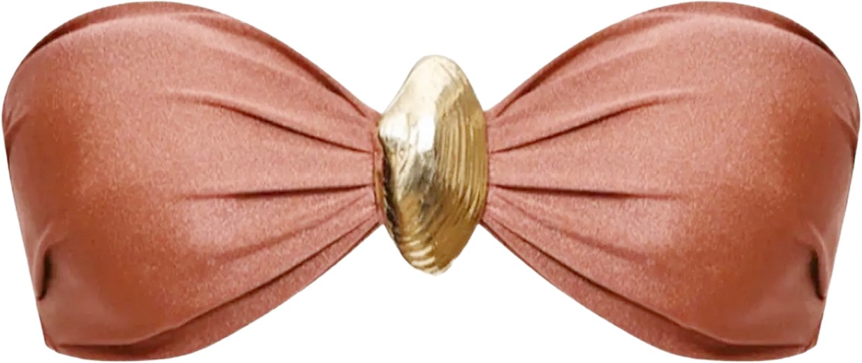 Patbo Copper Golden Dune Bikini Top