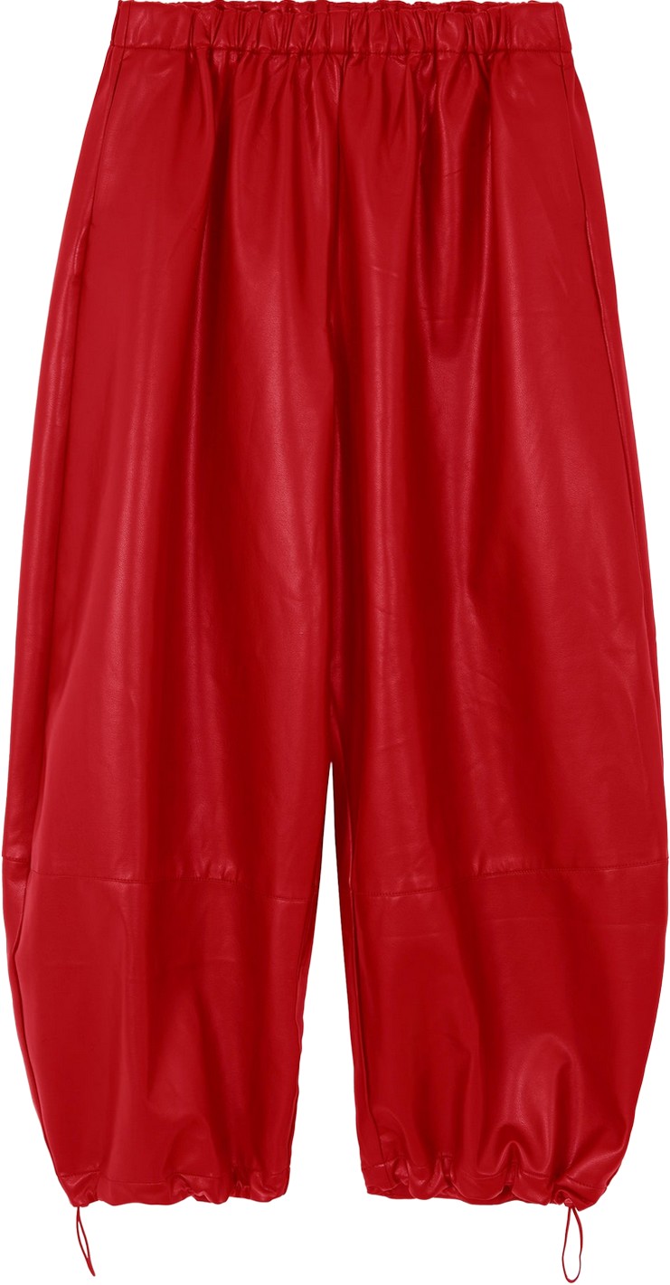 The Frankie Shop Red Faux Leather Briar Pants