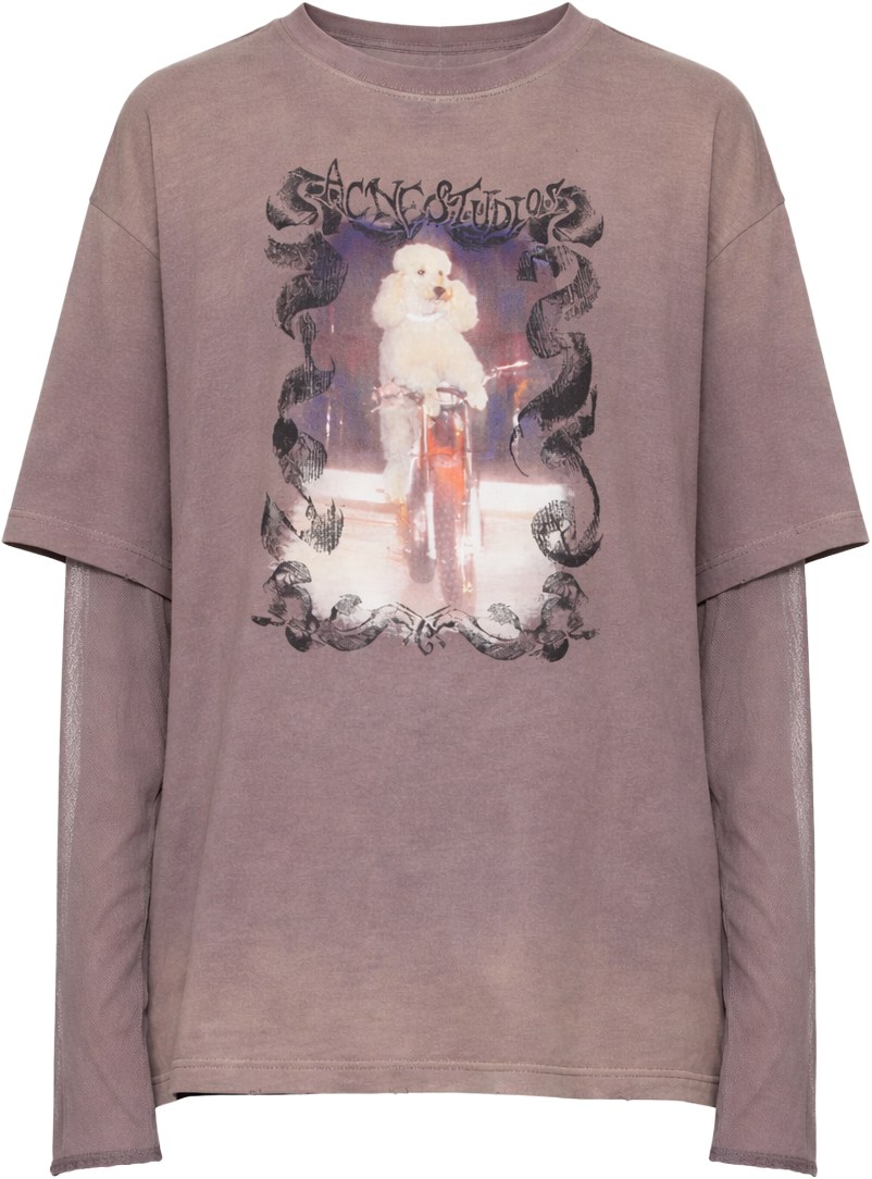 Acne Studios Dark Mauve Layered T Shirt