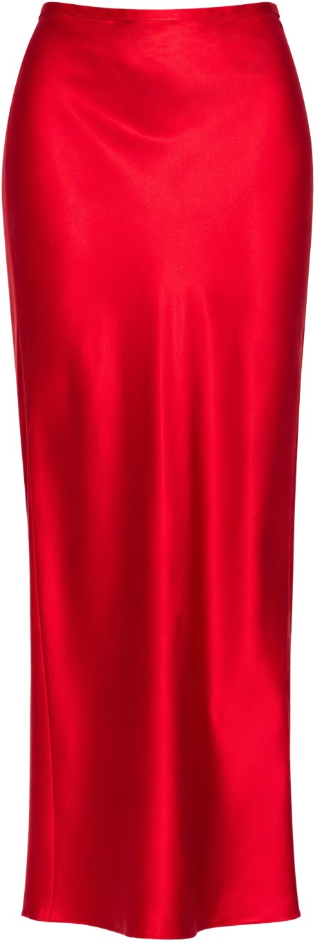 Fleur Du Mal Red Satin Skirt