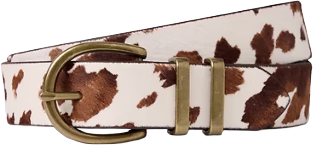 Gap Cow Print Belt