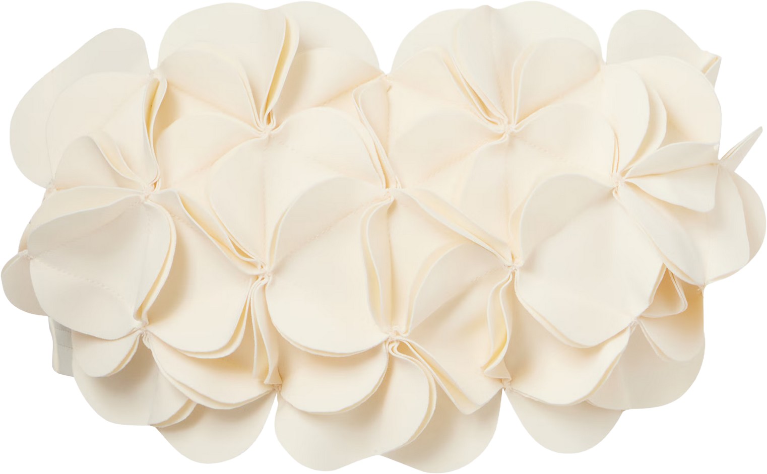 Karla Colletto Ivory Floral Bikini Bandeau