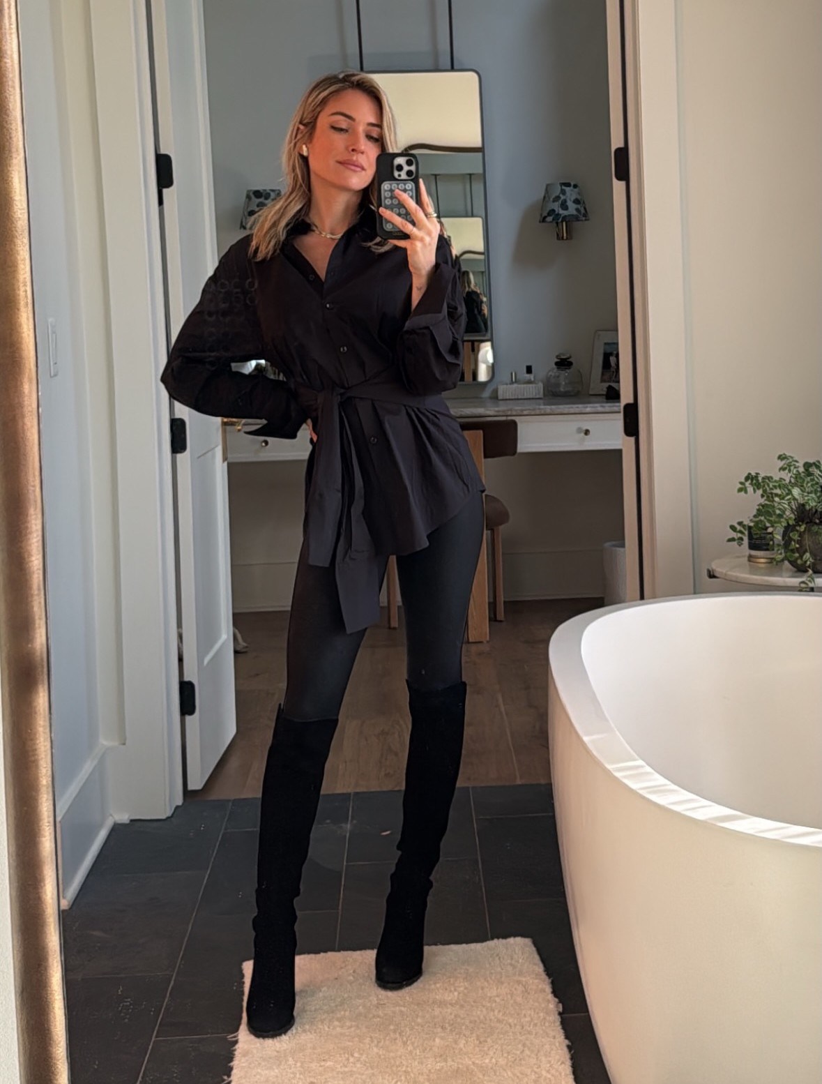 Kristin Cavallari Black Shirt