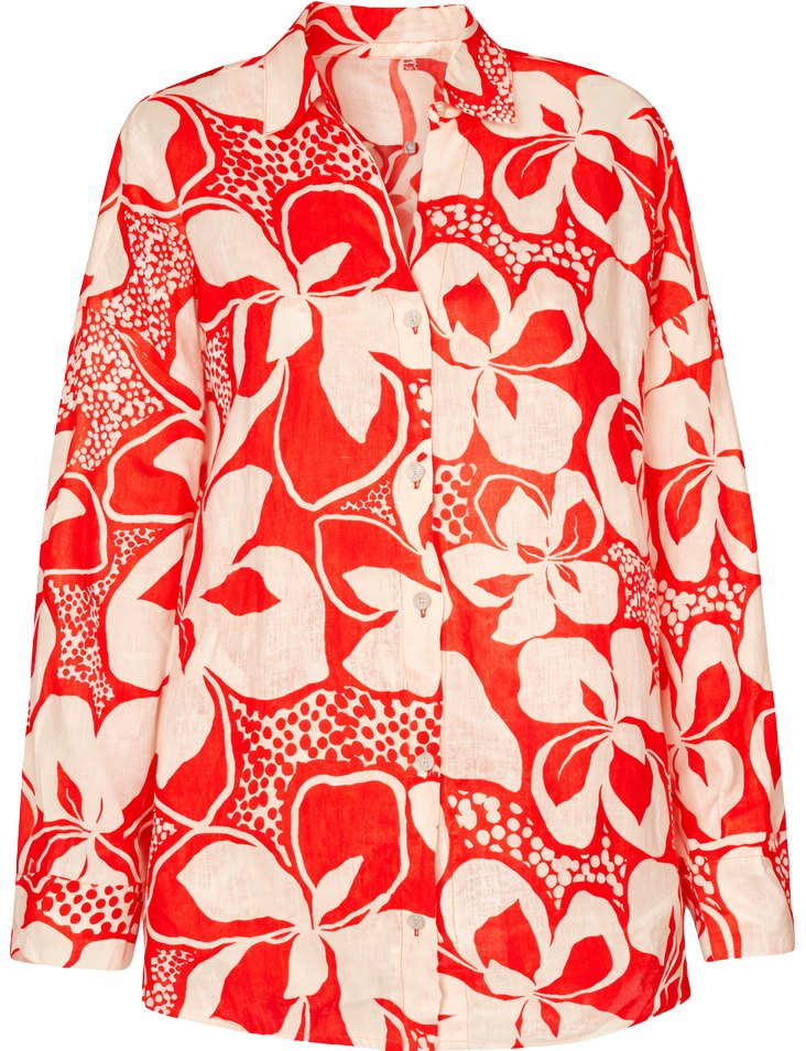 L Space Rio Hibiscus Bloom Shirt