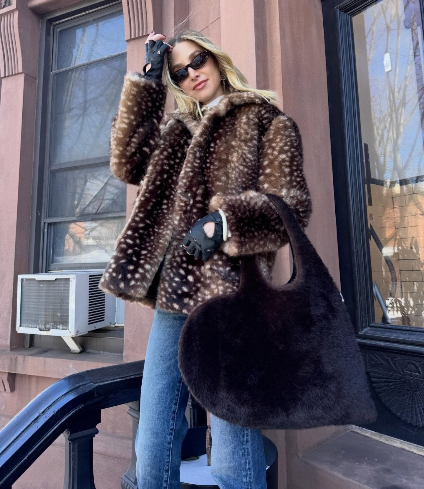 Whitney Port Dark Brown Heart Bag