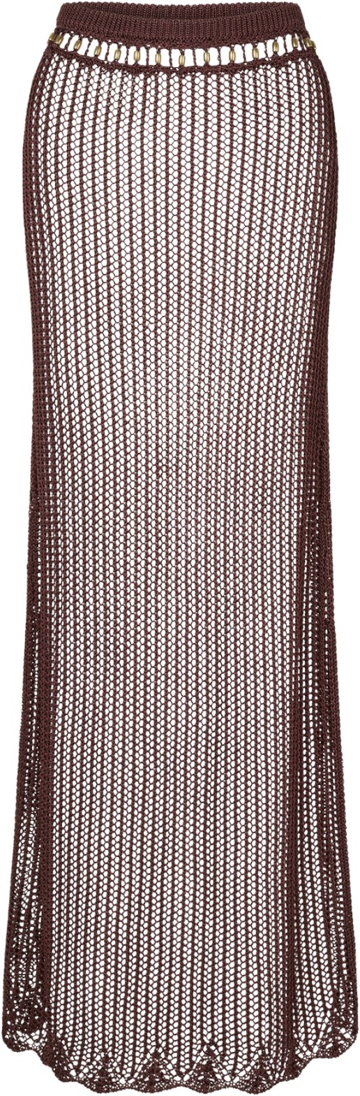 Bydee Zulu Cacao Crochet Skirt