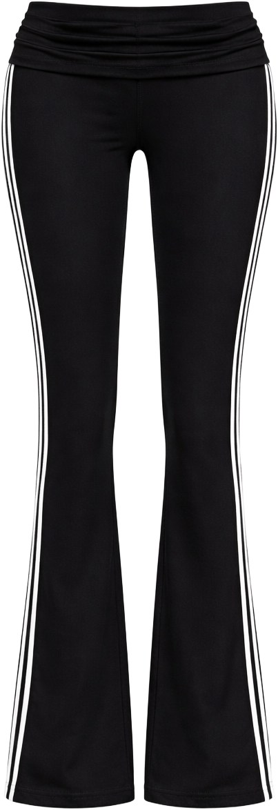 CSB Black White Stripe Flared Leggings