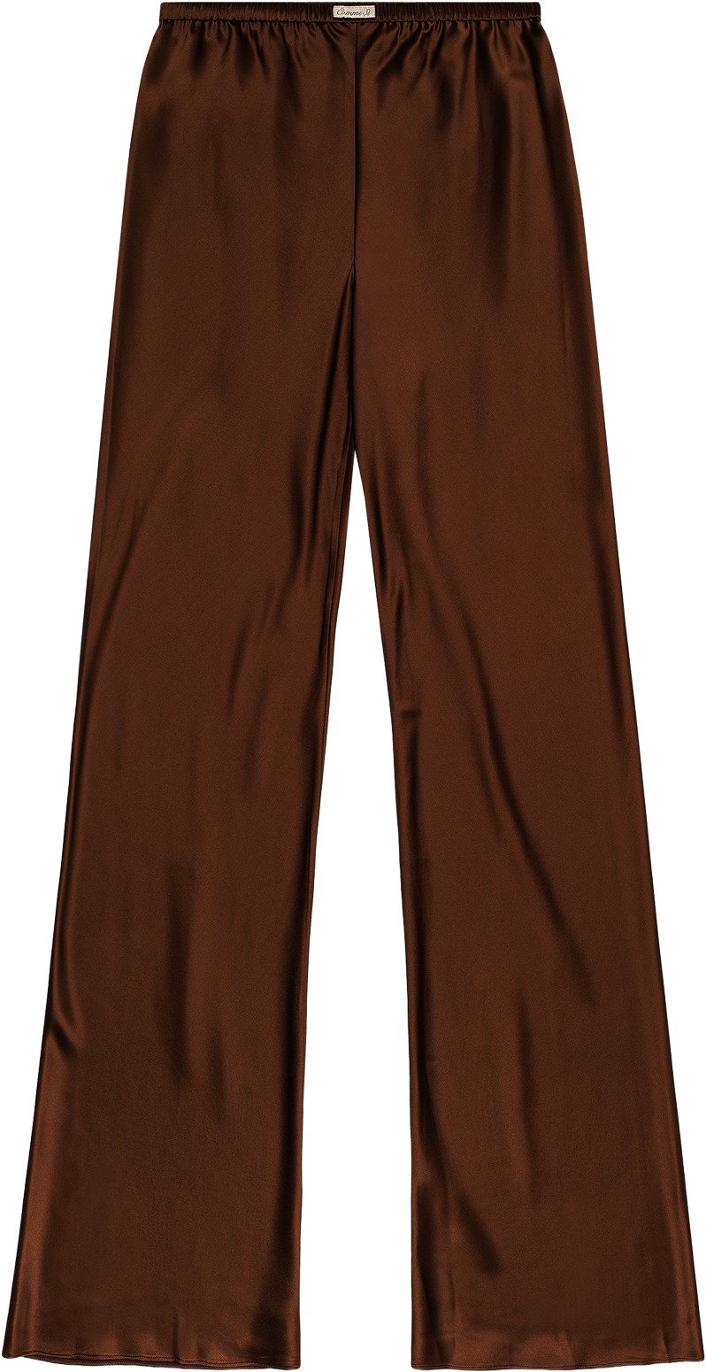 Comme Si Espresso Silk Pants