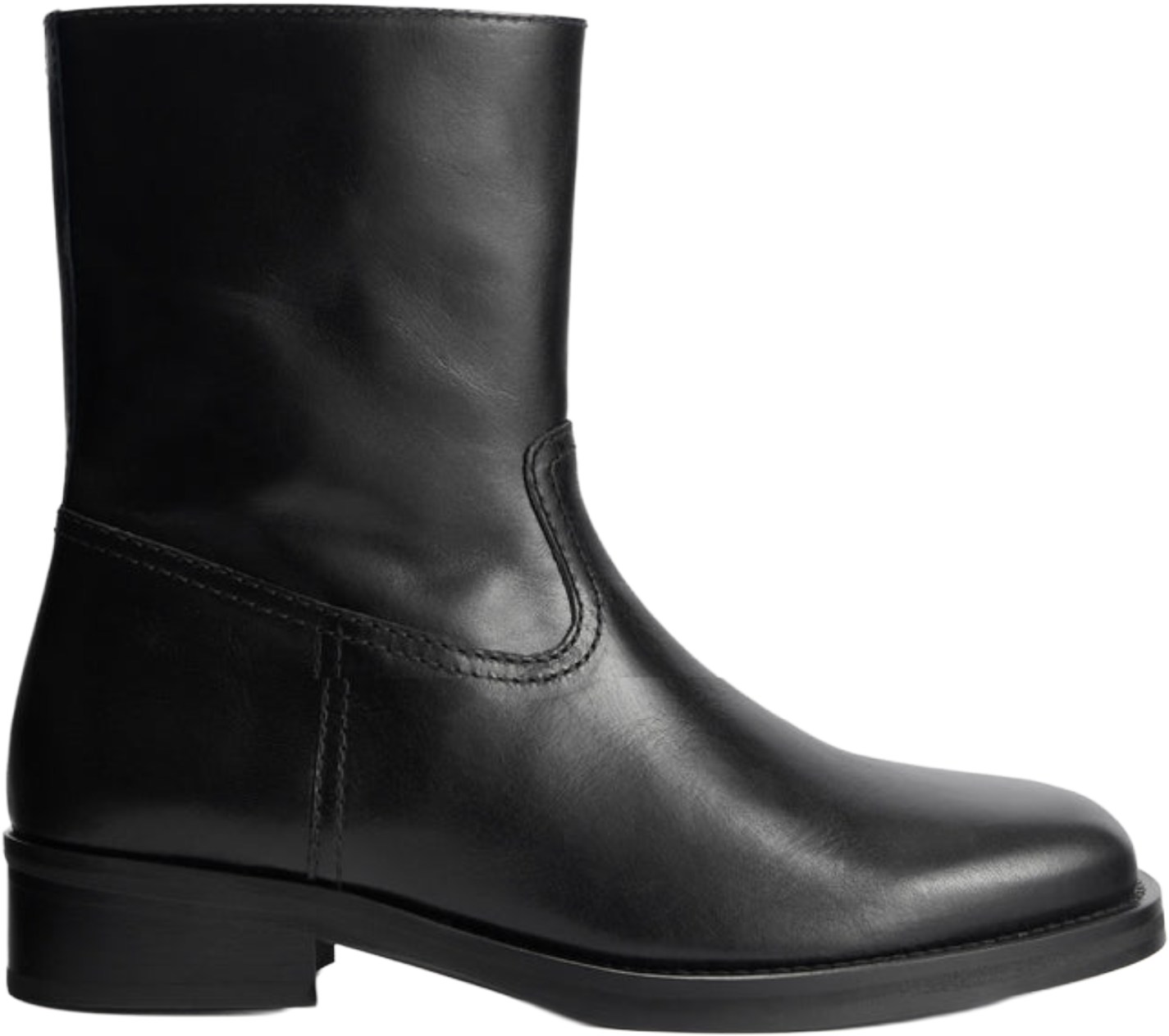 Jude Daryl Black Leather Boots
