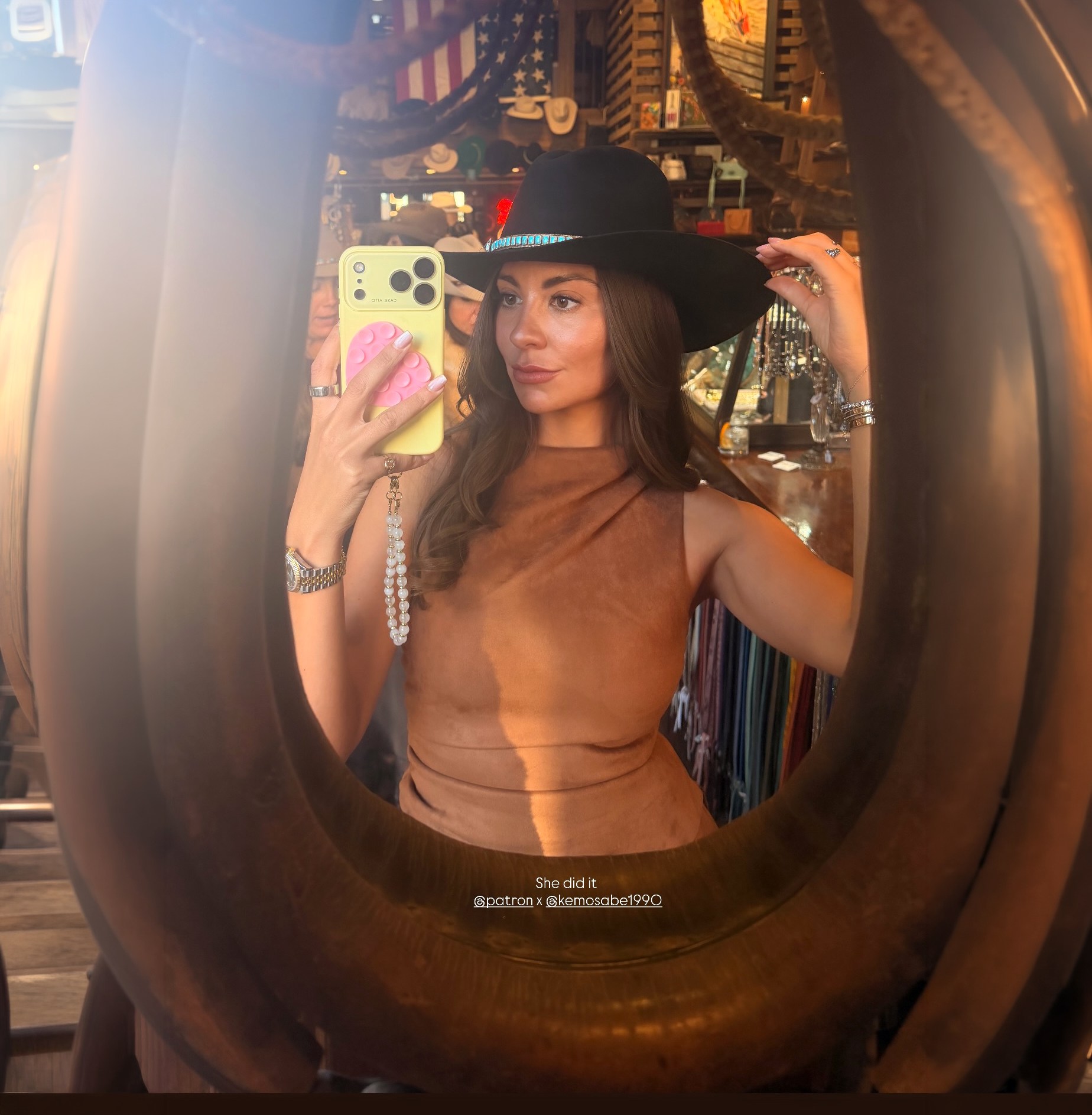 Kelley Flanagan Brown Suede Top Pants