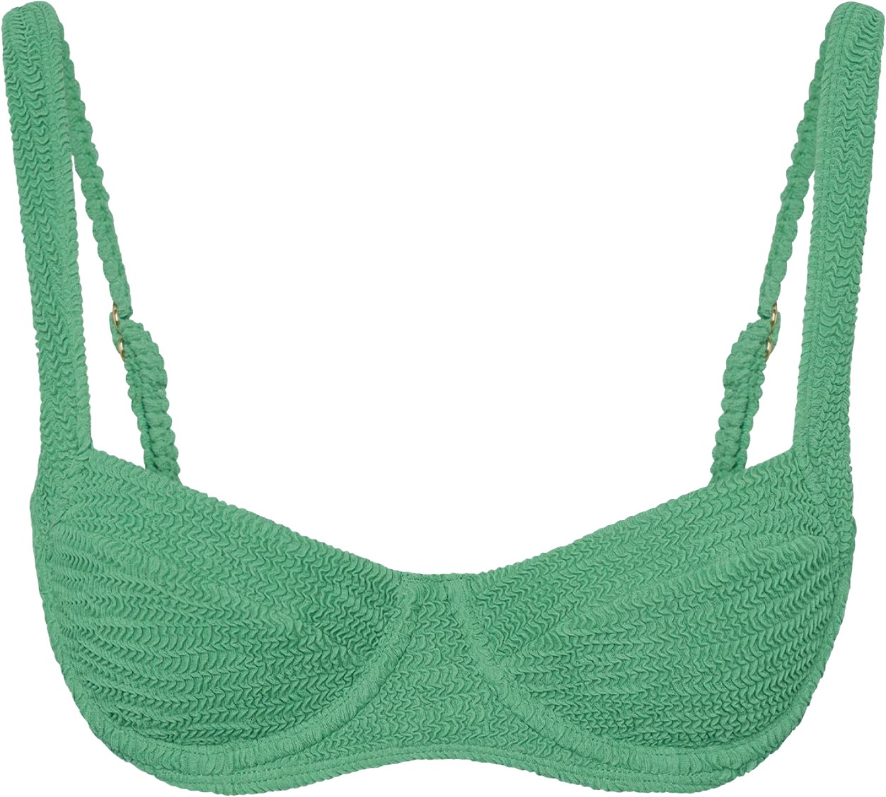 Monday Swimwear Sorrento Pond Crinkle Bikini Top
