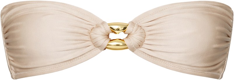 Shani Shemer Nyx Champagne Bikini Bandeau