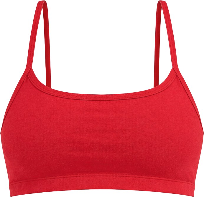 Spacedye Chili Red Heather Sports Bra