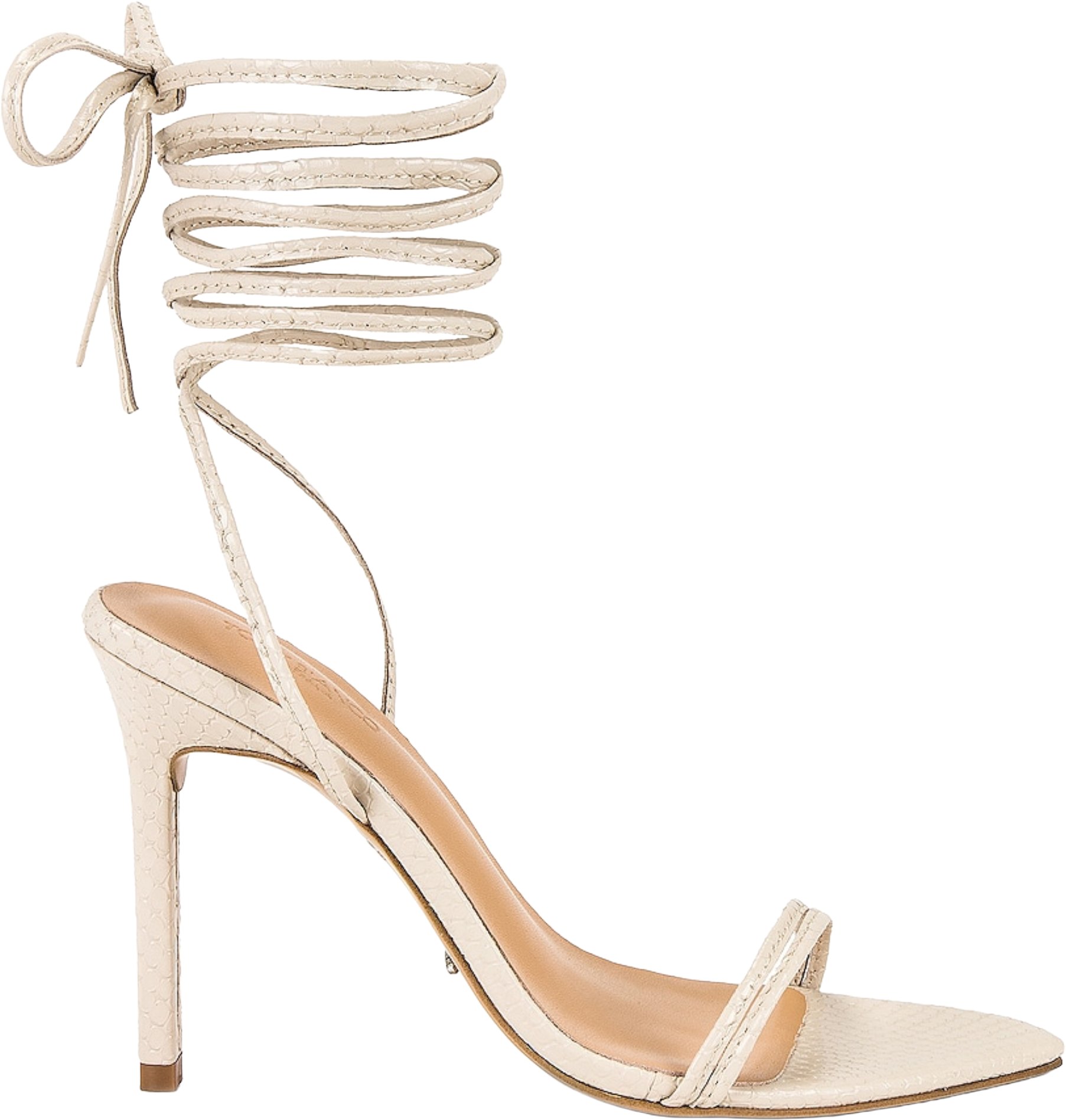 Tony Bianco Millie Vanilla Snake Sandals
