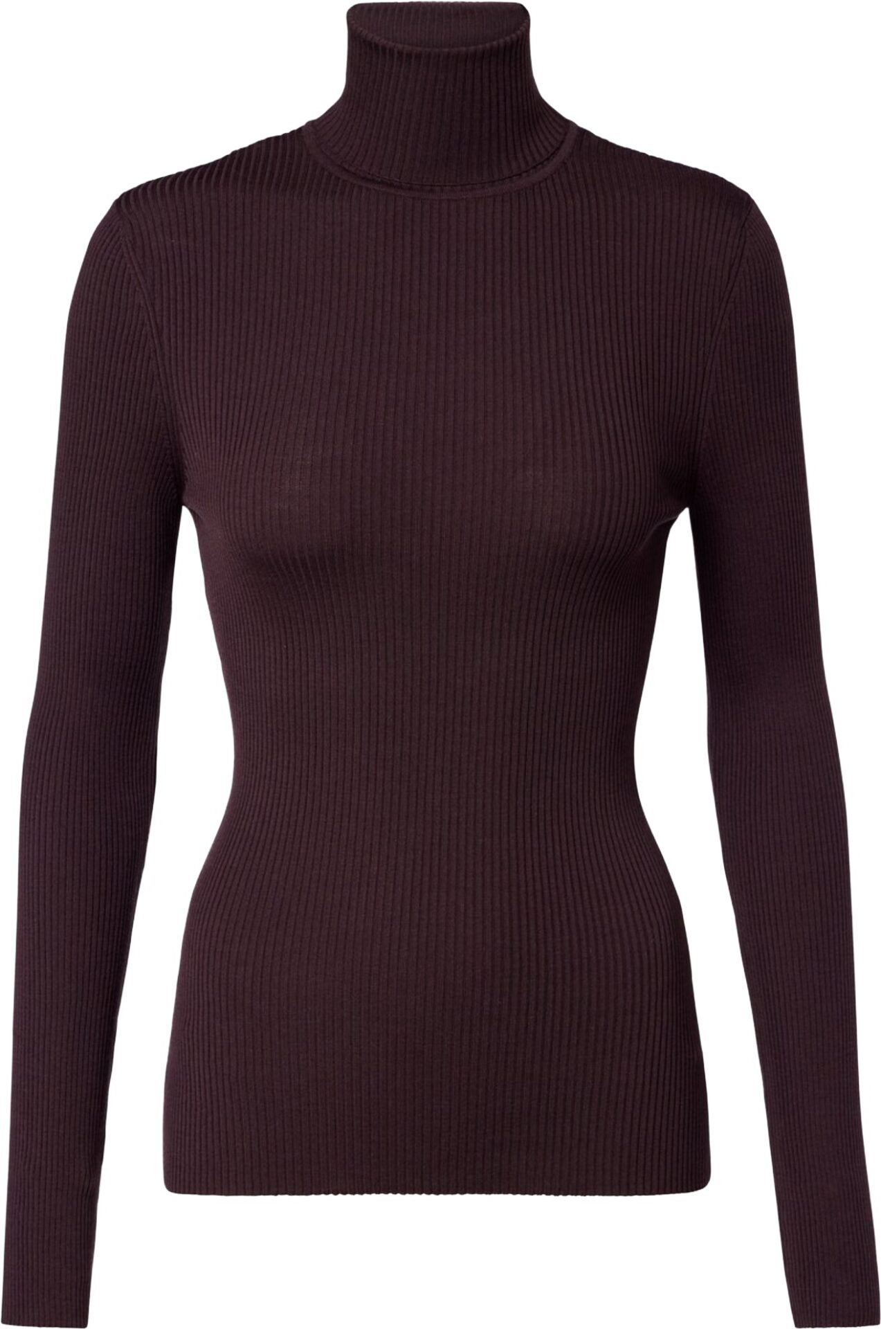 Wolford Dark Brown Ribbed Sweater