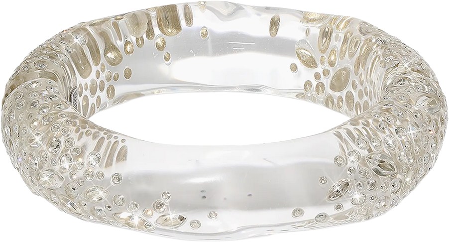Alexis Bittar Clear Confetti Cuff