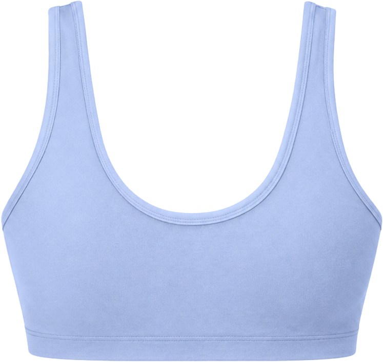 Alo Light Provence Blue Alosoft Center Stage Sports Bra