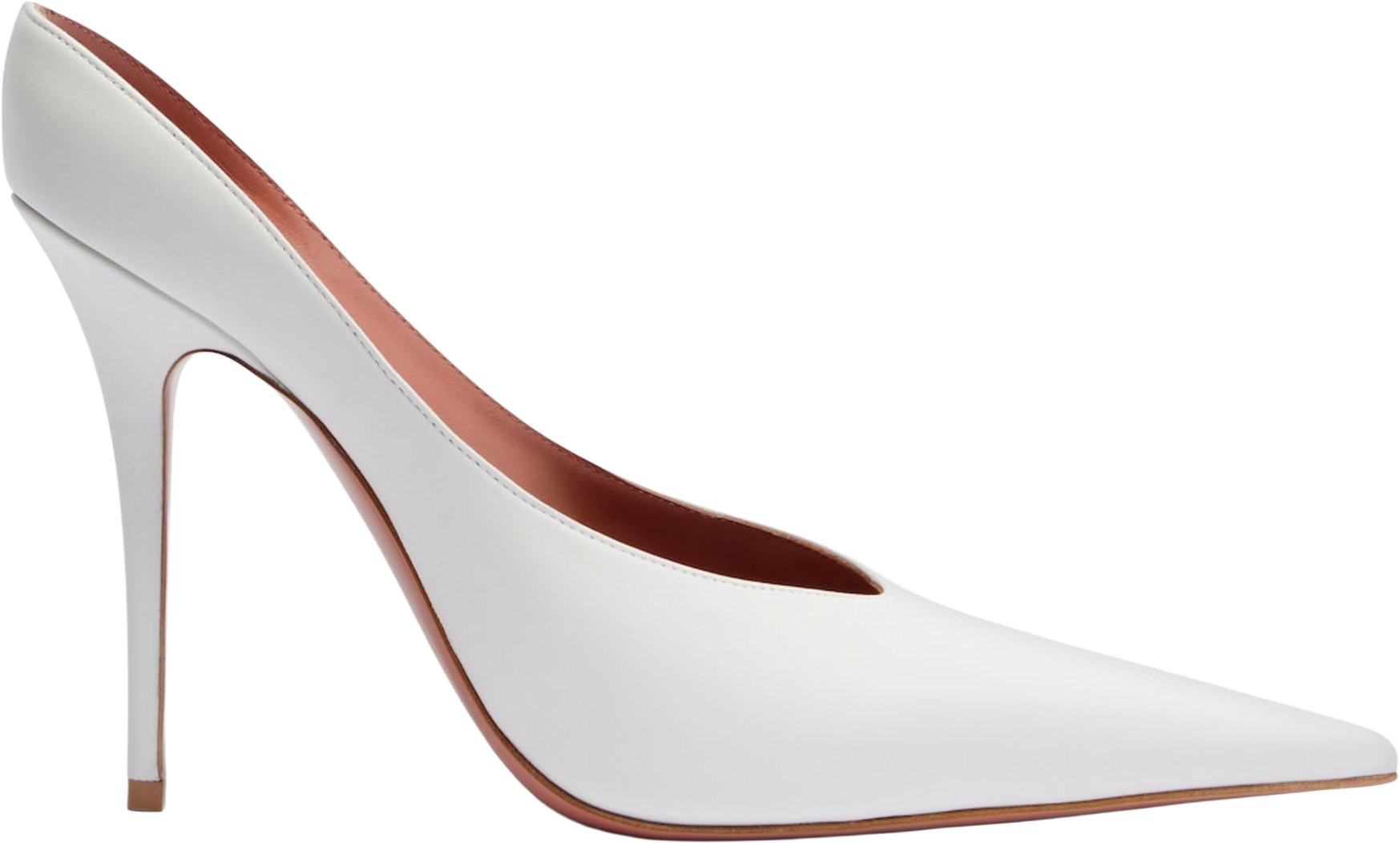 Amina Muaddi White Anok Pumps