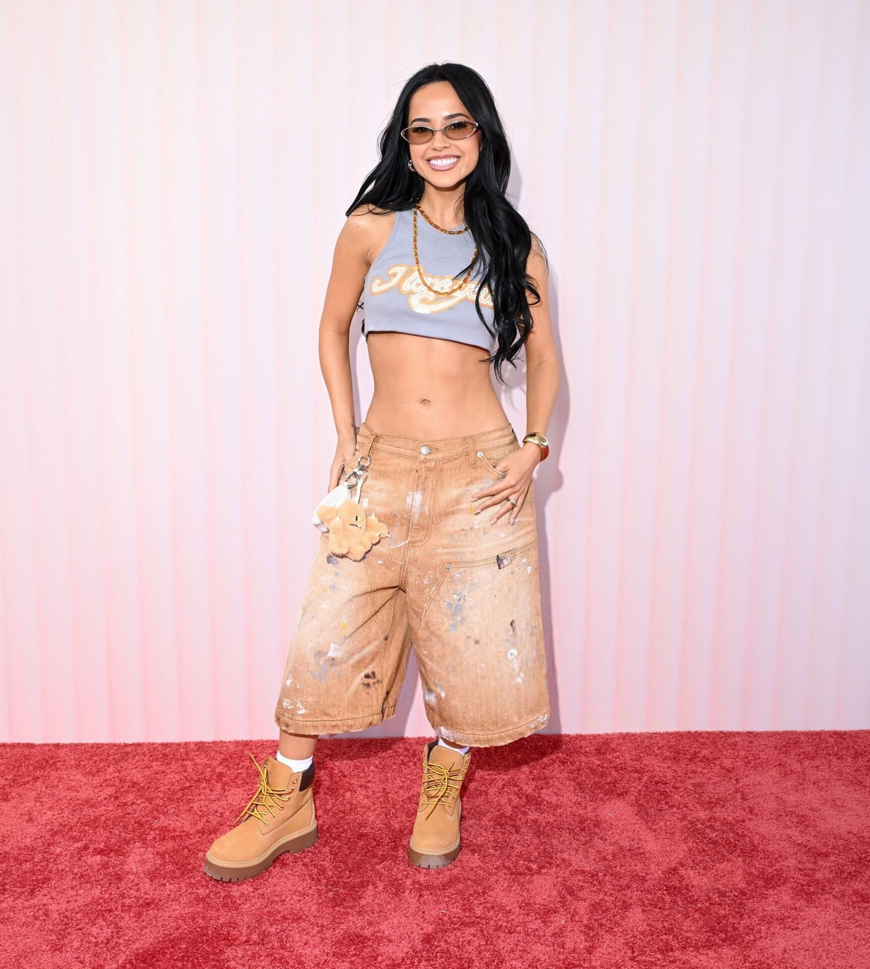 Becky G Grey Chloe Tank - Coachella 2026 Revolve Festival