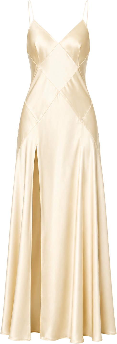 Bevza Creme Brulee Rhombuses Dress