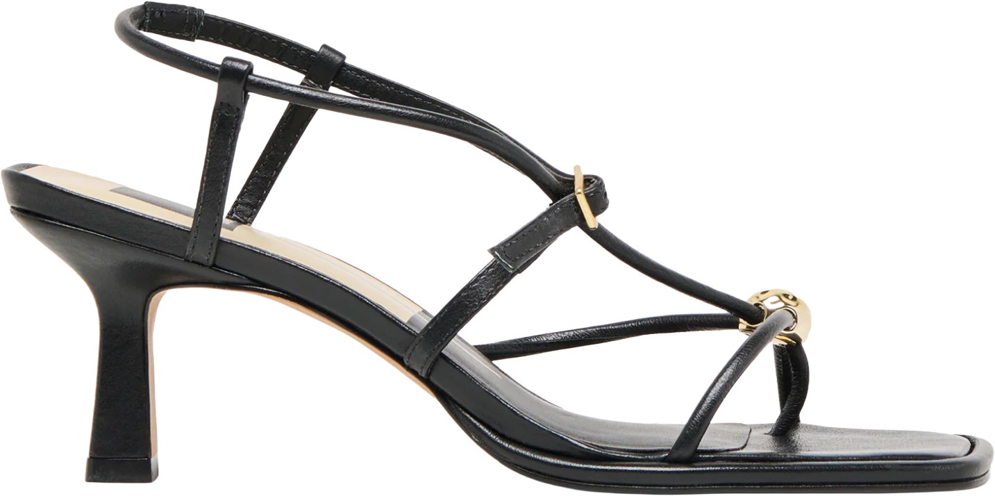 Dolce Vita Black Gold Mylee Sandals