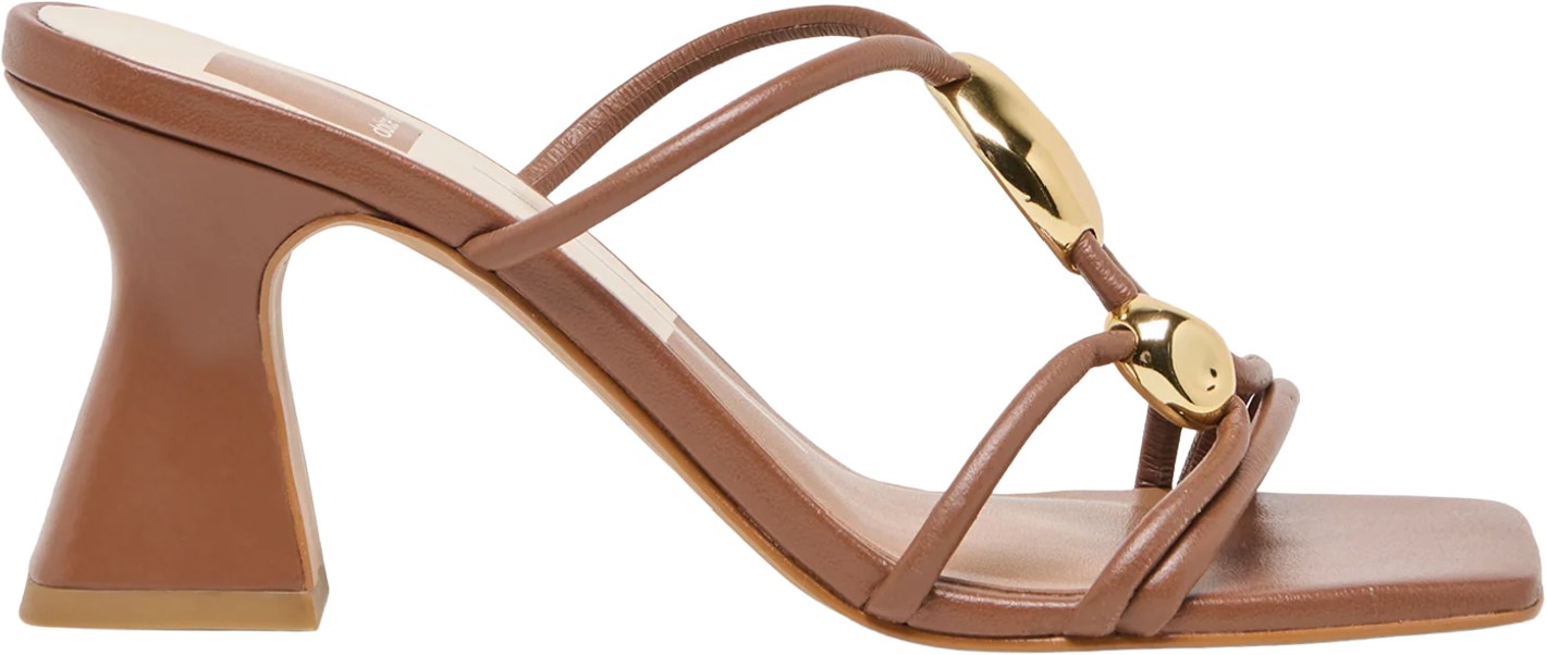 Dolce Vita Cognac Leather Alayna Mules