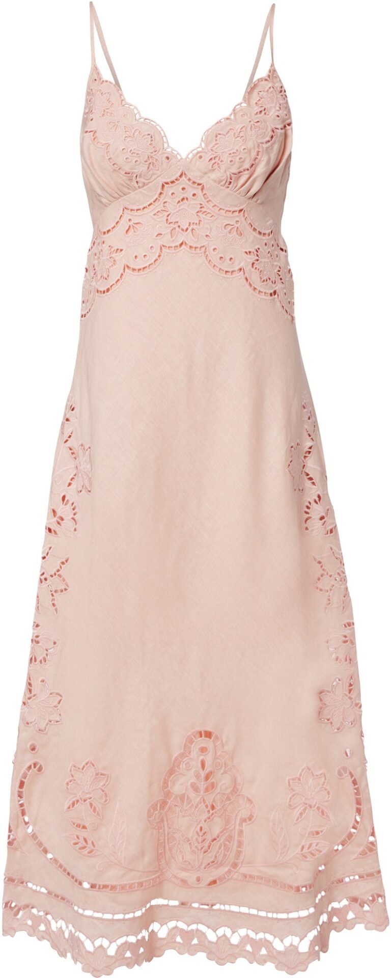Farm Rio Light Pink Richelieu Dress