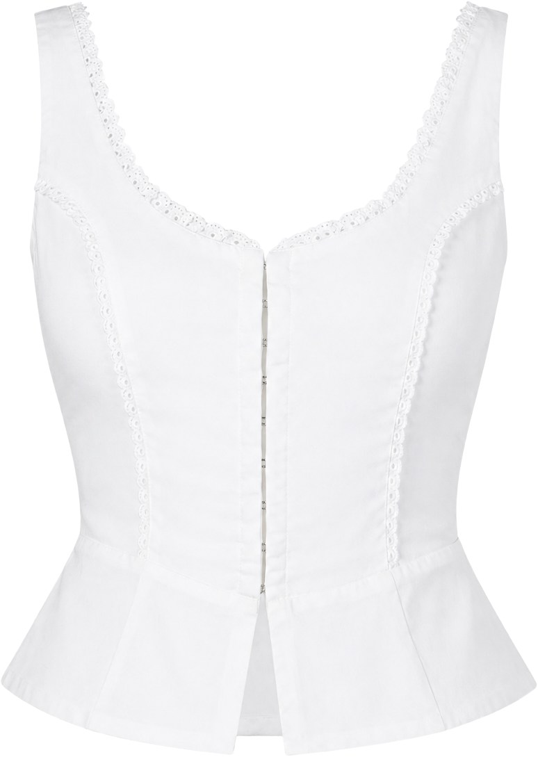 Joes Jeans x WeWoreWhat White Femme Corset