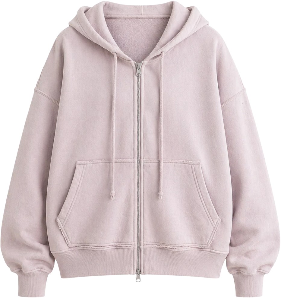 Khy Baby Pink Zuma Zip Hoodie