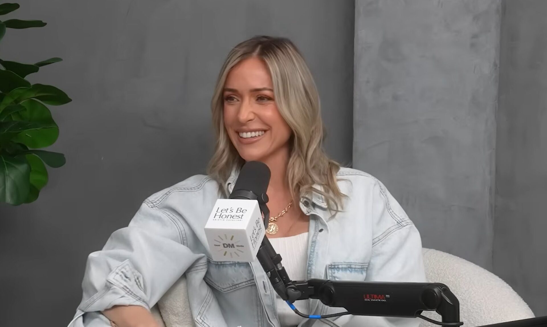 Kristin-Cavallari Light Wash Denim Jacket - Lets Be Honest Podcast