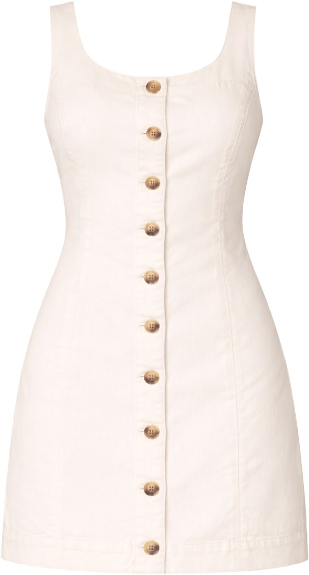 LC Lauren Conrad Ivory Silk Dress