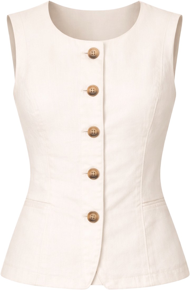 LC Lauren Conrad Stone White Vest